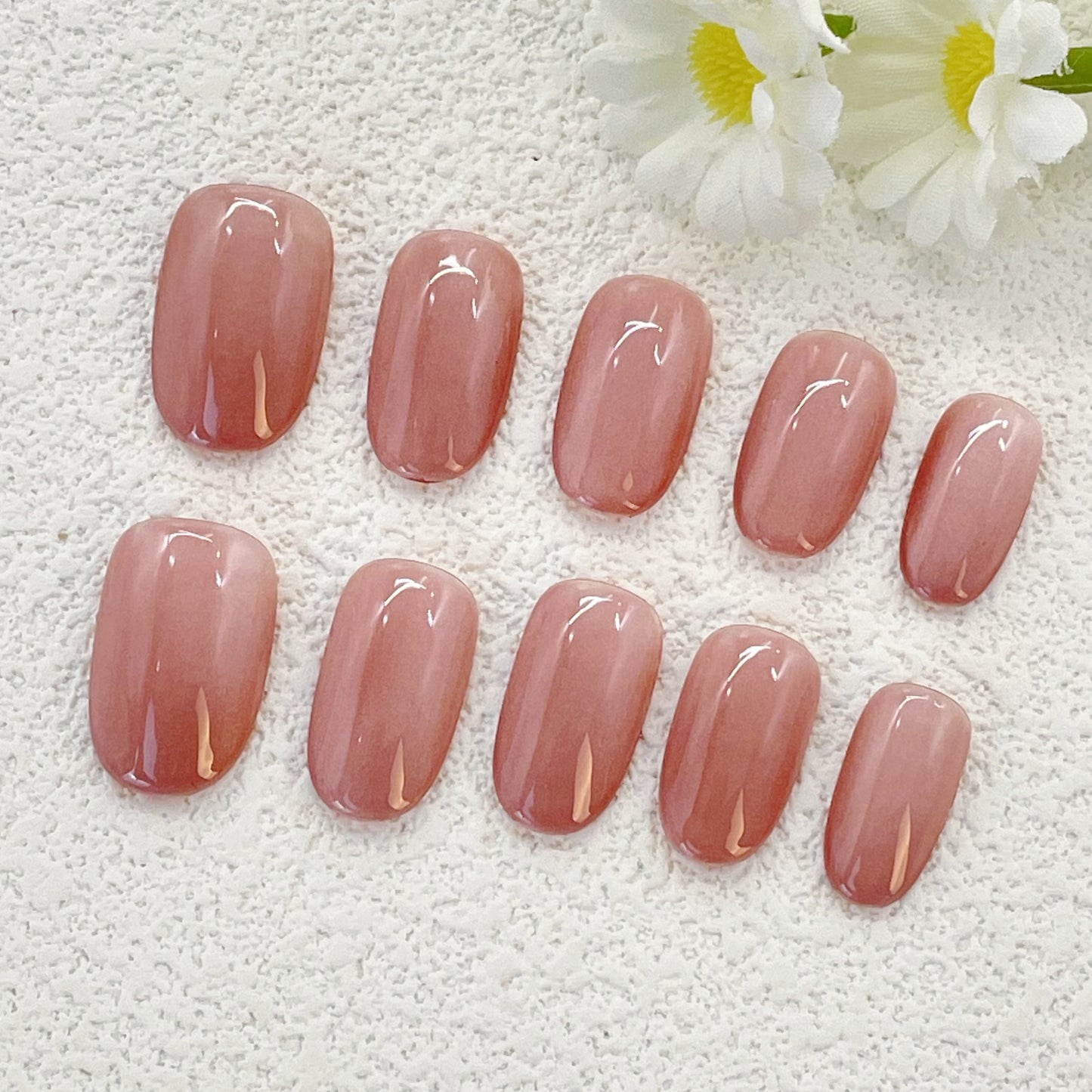 Baby Pink Magnetic Cat Eye Short Oval Nails, Seamless Nude Base with Micro Velvet Finish, Oxygen Permeable Press-ons - Effortless Clean Girl Vibes for Zoom Meetings & Coffee Dates(123)