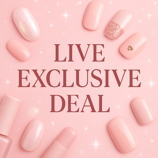 【LIVE ONLY】Handmade High-Quality Press On Nails – Salon-Grade Finish, Durable & Reusable